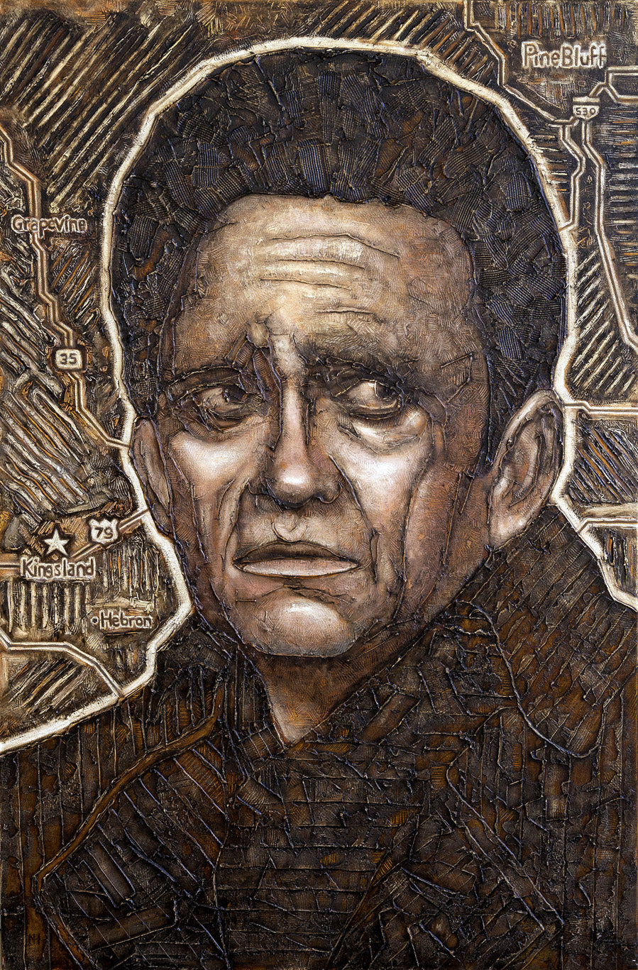 A portrait of Johnny Cash