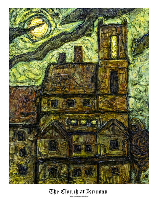 "The Church at Krumau" Limited Edition Signed Print